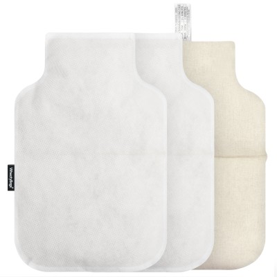 Wheat Bags Bottle Shaped Heat Pack (for Hospital Use with 2 free Removable Covers) - Natural Value Cotton Fabric