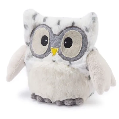 Warmies Plush Heatable Owl Soft Toy Microwave Heat Pack
