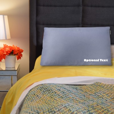 Organic Buckwheat Sleep Pillow Shown in Use