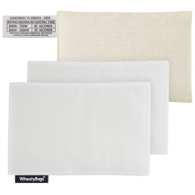 Wheat Bags Small Rectangle Heat Pack (for Hospital Use with 2 free Removable Covers)