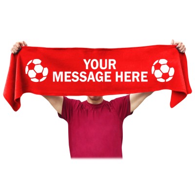 Personalised Football Scarf with Sporting Icon from HappySnapGifts