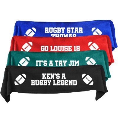Personalised Rugby Scarf from HappySnapGifts®