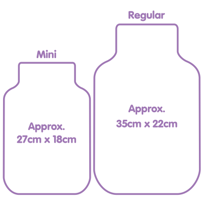 Wheat Bags Personalised Heat Pack Size Guide