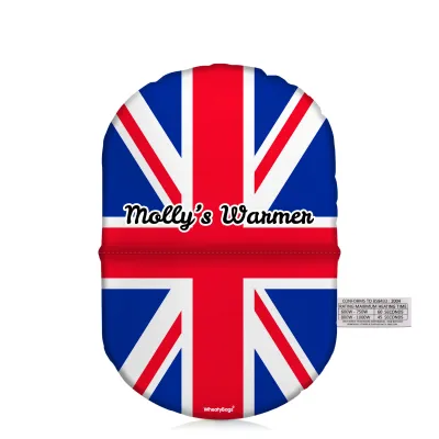 (20cm) Red, White and Blue (Classic) Soft Velvet Polyester Fabric Scented (Organic Lavender Buds) (Personalised with Text)