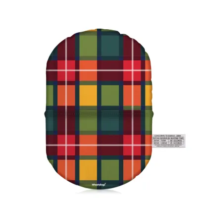 (20cm) - Tartan Check Soft Velvet Polyester Fabric Scented (Organic Lavender Buds)