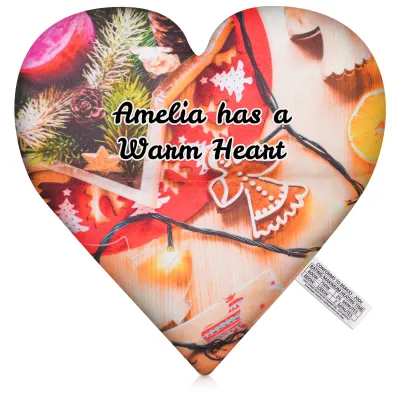 (30cm x 30cm) - Christmas Decorations Design Soft Velvet Polyester Fabric (Personalised with Text)