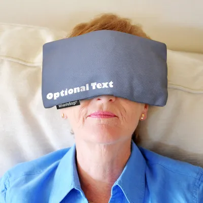 Eye Mask Heat Pack Millet Seed Filling with Optional Personalised Text from WheatyBags®