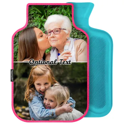 2 Litre - Hot Pink (Fuchsia) Fleece Fabric (Personalised with Text)