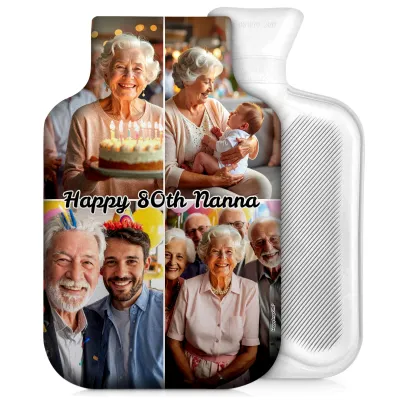 2 Litre - Natural Organic Cotton (Personalised with Text)