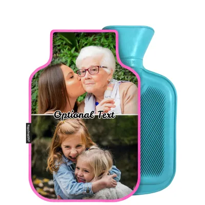 800ml - Hot Pink Cotton Fabric (Personalised with Text)