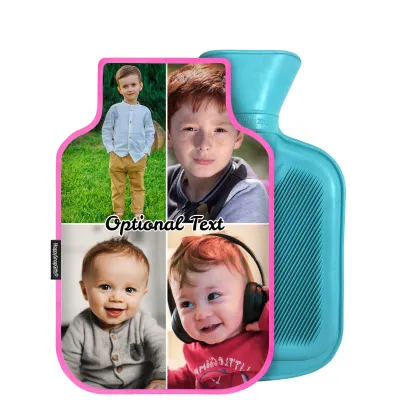 800ml - Hot Pink Cotton Fabric (Personalised with Text)