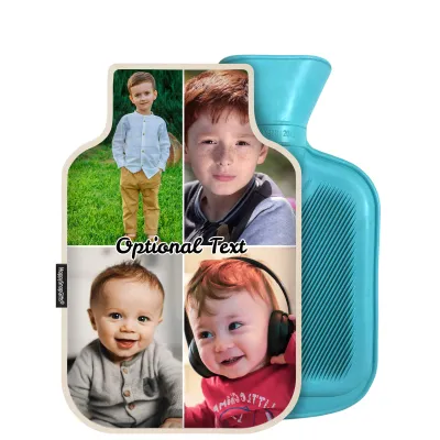 800ml - Natural Organic Cotton (Personalised with Text)