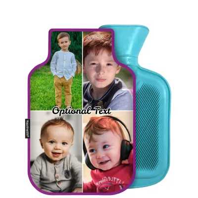 800ml - Purple Cotton Fabric (Personalised with Text)