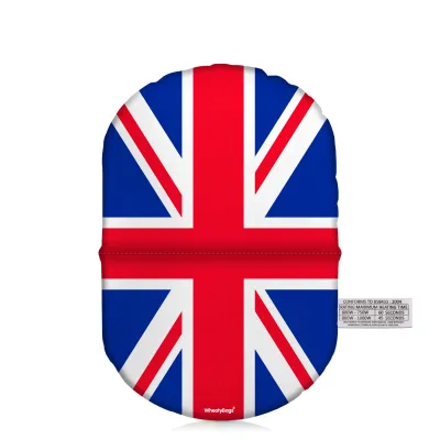 (20cm) Red, White and Blue (Classic) Soft Velvet Polyester Fabric (Personalised with Text)