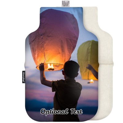 (35cm) Soft Velvet Polyester Fabric Removable Cover (Personalised with Text)