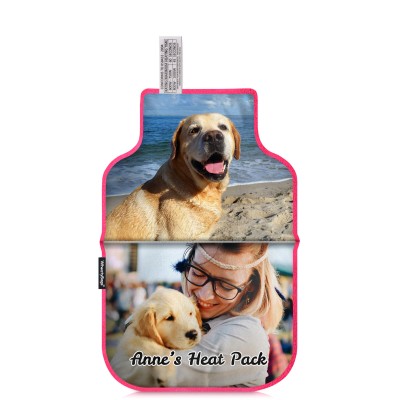(27cm) - Hot Pink (Fuchsia) Fleece Fabric Scented (Organic Lavender Buds) (Personalised with Text)