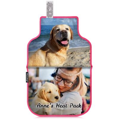(35cm) - Hot Pink (Fuchsia) Fleece Fabric (Personalised with Text)
