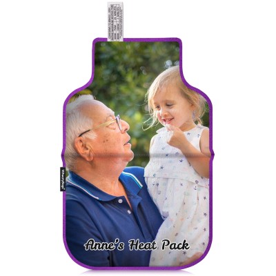 (35cm) - Purple Fleece Fabric Scented (Organic Lavender Buds) (Personalised with Text)