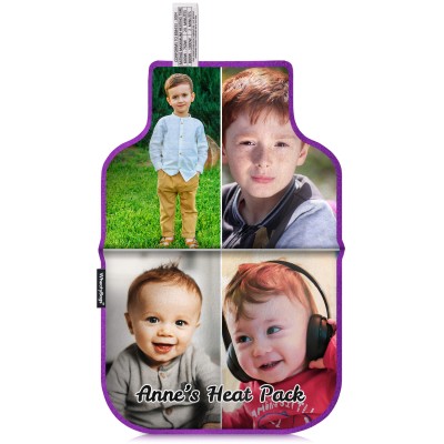 (35cm) - Purple Fleece Fabric Scented (Organic Lavender Buds) (Personalised with Text)