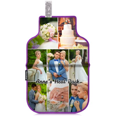 (35cm) - Purple Fleece Fabric Scented (Organic Lavender Buds) (Personalised with Text)