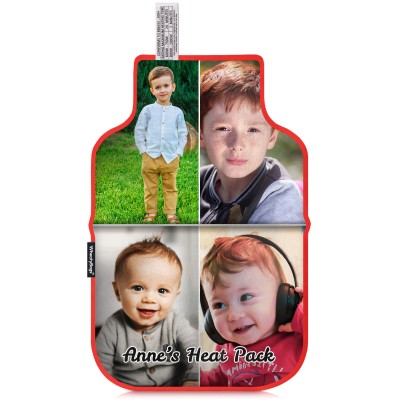 (35cm) - Red Cotton Fabric Scented (Organic Lavender Buds) (Personalised with Text)
