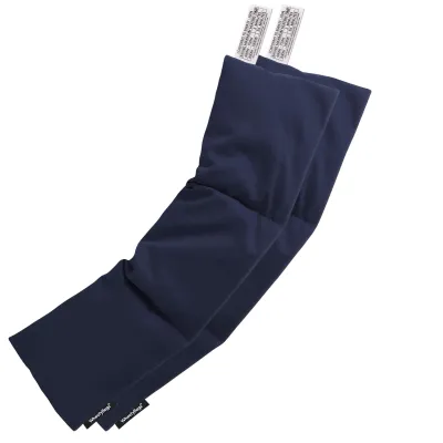 (Wheat Filling) Pack of 2 (47cm x 12cm) - Navy Blue Polycotton Fabric