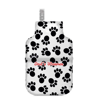 (27cm) - Paws Print Soft Velvet Polyester Fabric