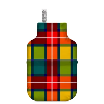 (27cm) - Tartan Check Soft Velvet Polyester Fabric (Personalised with Text)