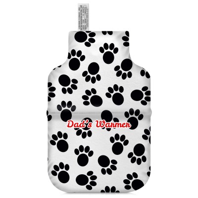 (35cm) - Paws Print Soft Velvet Polyester Fabric