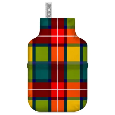 (35cm) - Tartan Check Soft Velvet Polyester Fabric Scented (Organic Lavender Buds) (Personalised with Text)