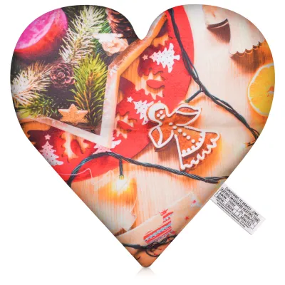 (30cm x 30cm) - Christmas Decorations Design Soft Velvet Polyester Fabric Scented (Organic Lavender Buds) (Personalised with Text)