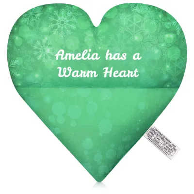 (30cm x 30cm) - Snowflakes on Green Design Soft Velvet Polyester Fabric