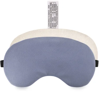 (18cm x 11.5cm) - Gothic Blue Luxury Cotton Fabric with Black Hook & Loop + Elastic Fastening Strap Scented (Organic Lavender Buds) with Removable Cover