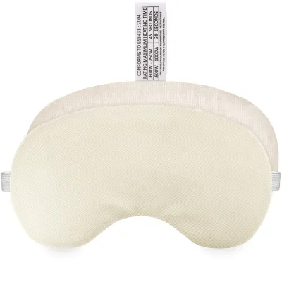 (18cm x 11.5cm) - Natural Cotton Fabric with White Hook & Loop + Elastic Fastening Strap with Removable Cover