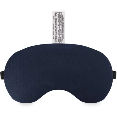 (18cm x 11.5cm) - Navy Blue Cotton Fabric with Black Hook & Loop + Elastic Fastening Strap