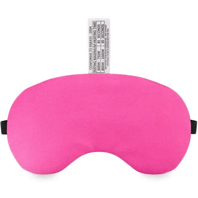 (18cm x 11.5cm) - Hot Pink Cotton Fabric with Black Hook & Loop + Elastic Fastening Strap