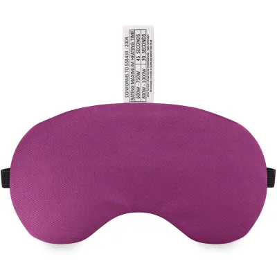 (18cm x 11.5cm) - Purple Cotton Fabric with Black Hook & Loop + Elastic Fastening Strap Scented (Organic Lavender Buds)