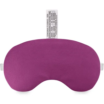 (18cm x 11.5cm) - Purple Cotton Fabric with White Hook & Loop + Elastic Fastening Strap