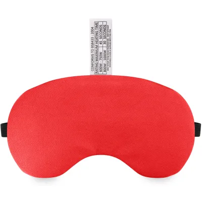 (18cm x 11.5cm) - Red Cotton Fabric with Black Hook & Loop + Elastic Fastening Strap