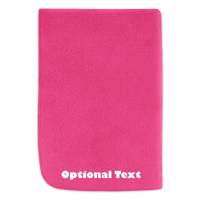 (100cm x 140cm) - Hot Pink (Fuchsia) Fleece Fabric (Personalised with Text)