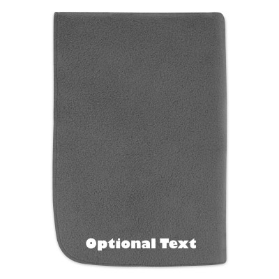 (100cm x 140cm) - Grey Fleece Fabric (Personalised with Text)