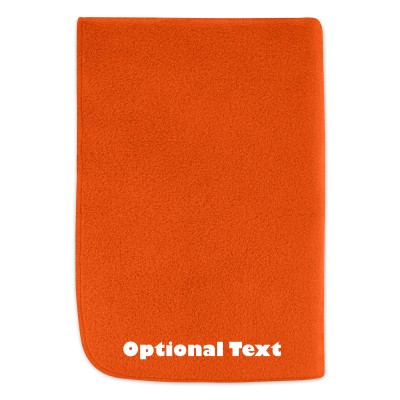 (100cm x 140cm) - Burnt Orange Fleece Fabric (Personalised with Text)