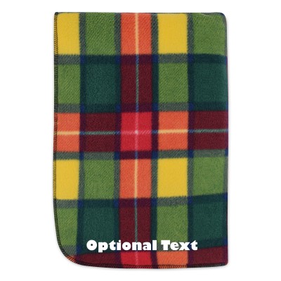 (100cm x 140cm) - Tartan Fleece Fabric (Personalised with Text)
