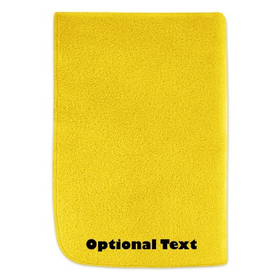 (100cm x 140cm) - Yellow Fleece Fabric (Personalised with Text)