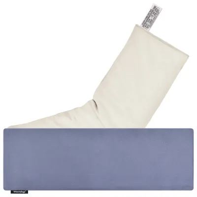 (49cm x 15cm) - Gothic Blue Luxury Cotton Fabric Scented (Organic Lavender Buds) with Removable Cover (Personalised with Text)