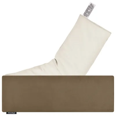 (49cm x 15cm) - Chocolate Luxury Cotton Fabric Scented (Organic Lavender Buds) with Removable Cover (Personalised with Text)