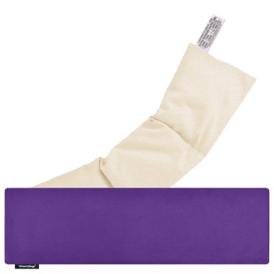 (47cm x 12cm) - Purple Cotton Fabric Scented (Organic Lavender Buds) Removable Cover (Personalised with Text)