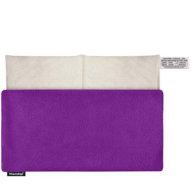 (33cm x 16cm) - Purple Fleece Fabric Removable Cover (Personalised with Text)