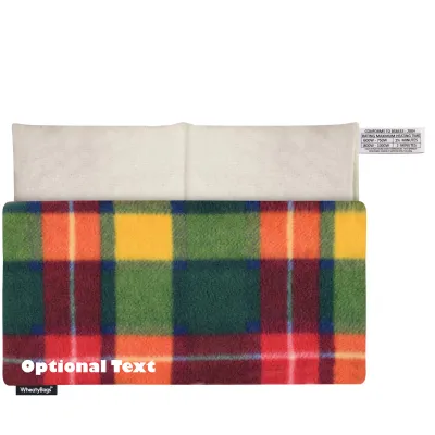 (33cm x 16cm) - Tartan Fleece Fabric with Removable Cover