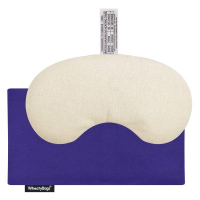 - Millet Seed Filling (18cm x 11.5cm) - Royal Blue Cotton Fabric and Removable Cover (Personalised with Text)